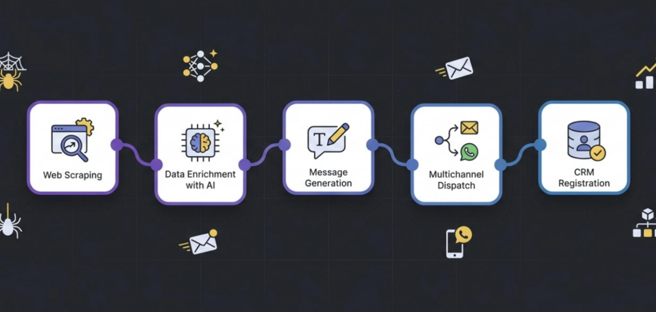 Interfaz digital con paneles de emails, documentos y calendario mostrando integración de IA - Automatización jurídica para gestión documental y notificaciones en despachos legales