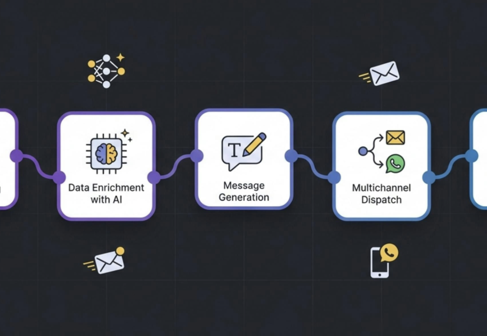 Interfaz digital con paneles de emails, documentos y calendario mostrando integración de IA - Automatización jurídica para gestión documental y notificaciones en despachos legales